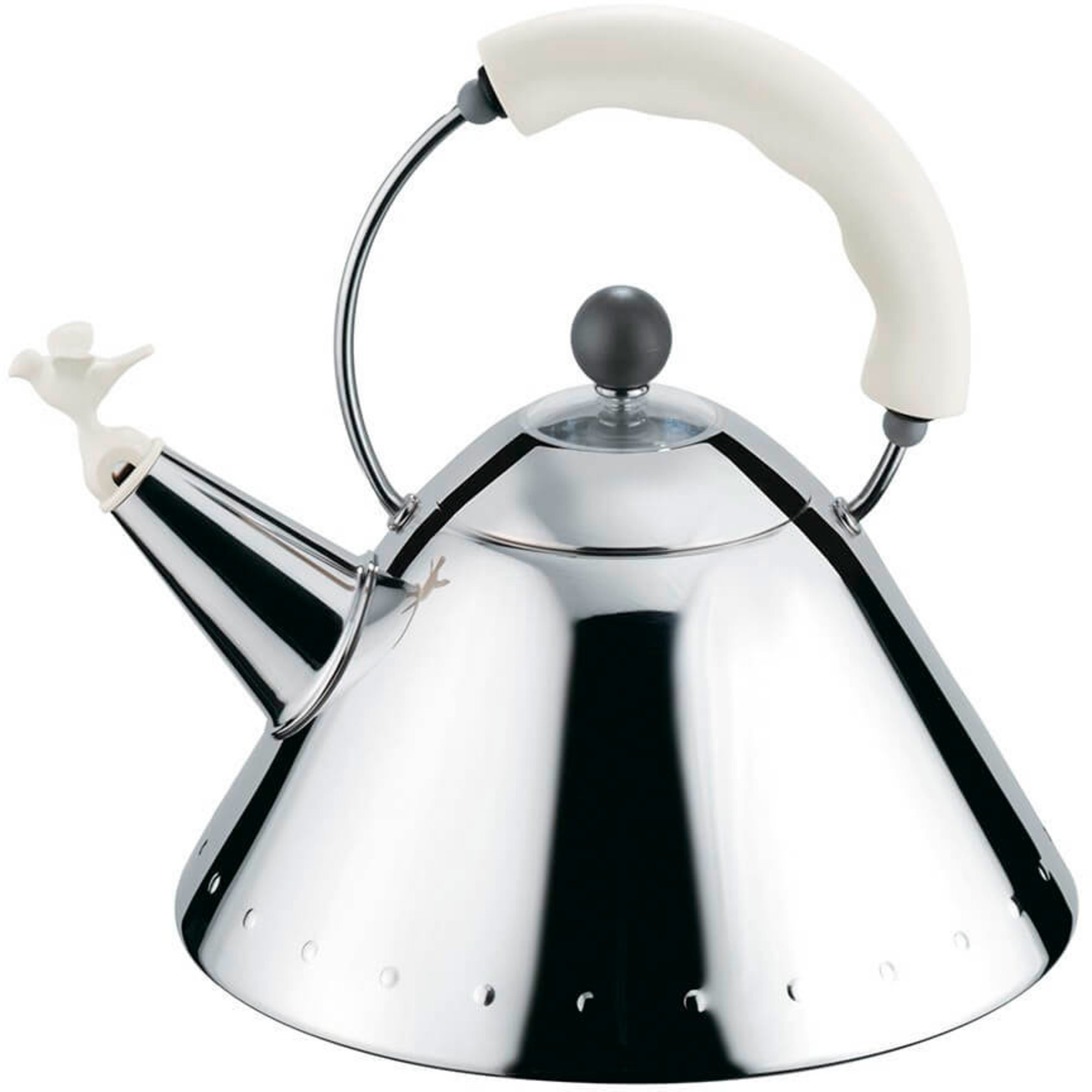 Michael Graves Kedel Med Fugl, Hvid fra Alessi
