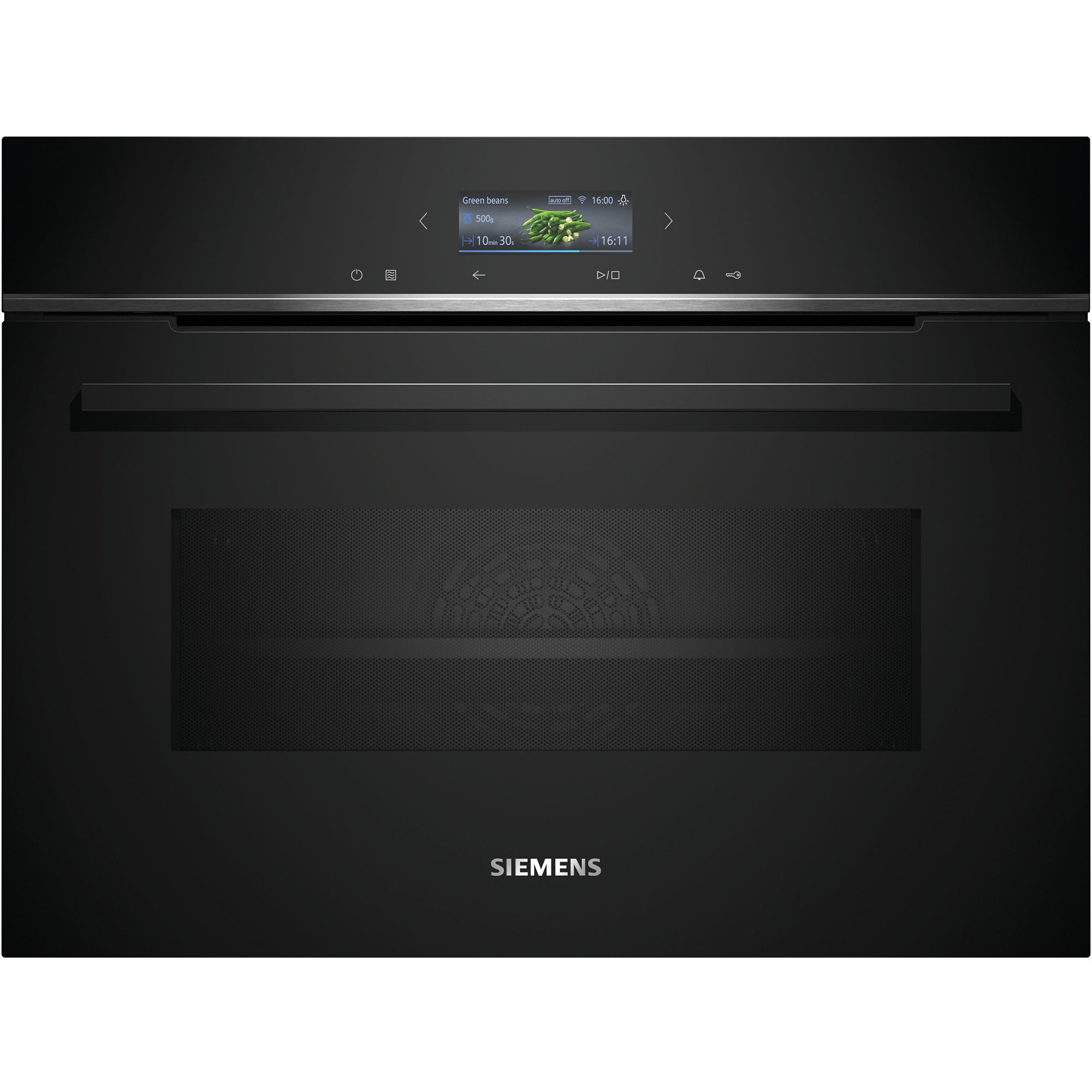 Cm724g1b1 Iq700 Kompakt Ovn Mikro, Sort fra Siemens