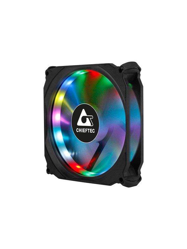 Cf 1225 Rgb 1er Rgb Tornado Tornado   Kabinet Køler   120mm   Sort fra Chieftec