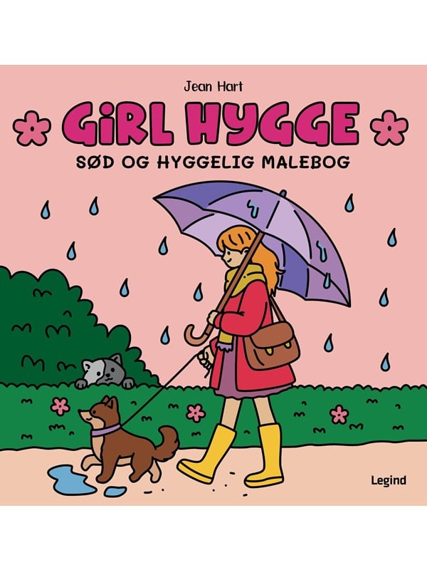 Malebog: Girl Hygge   Cozy Coloring   Hobby   Paperback fra Legind