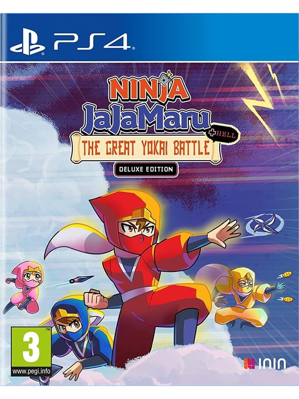 Ninja Jajamaru: The Great Yokai Battle + Hell   Deluxe Edition   Sony Playstation 4   Eventyr fra Inin Games