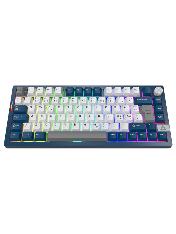Mkey Pro 75%   Freedom   Gaming Tastatur   Nordisk   Blå fra Montech