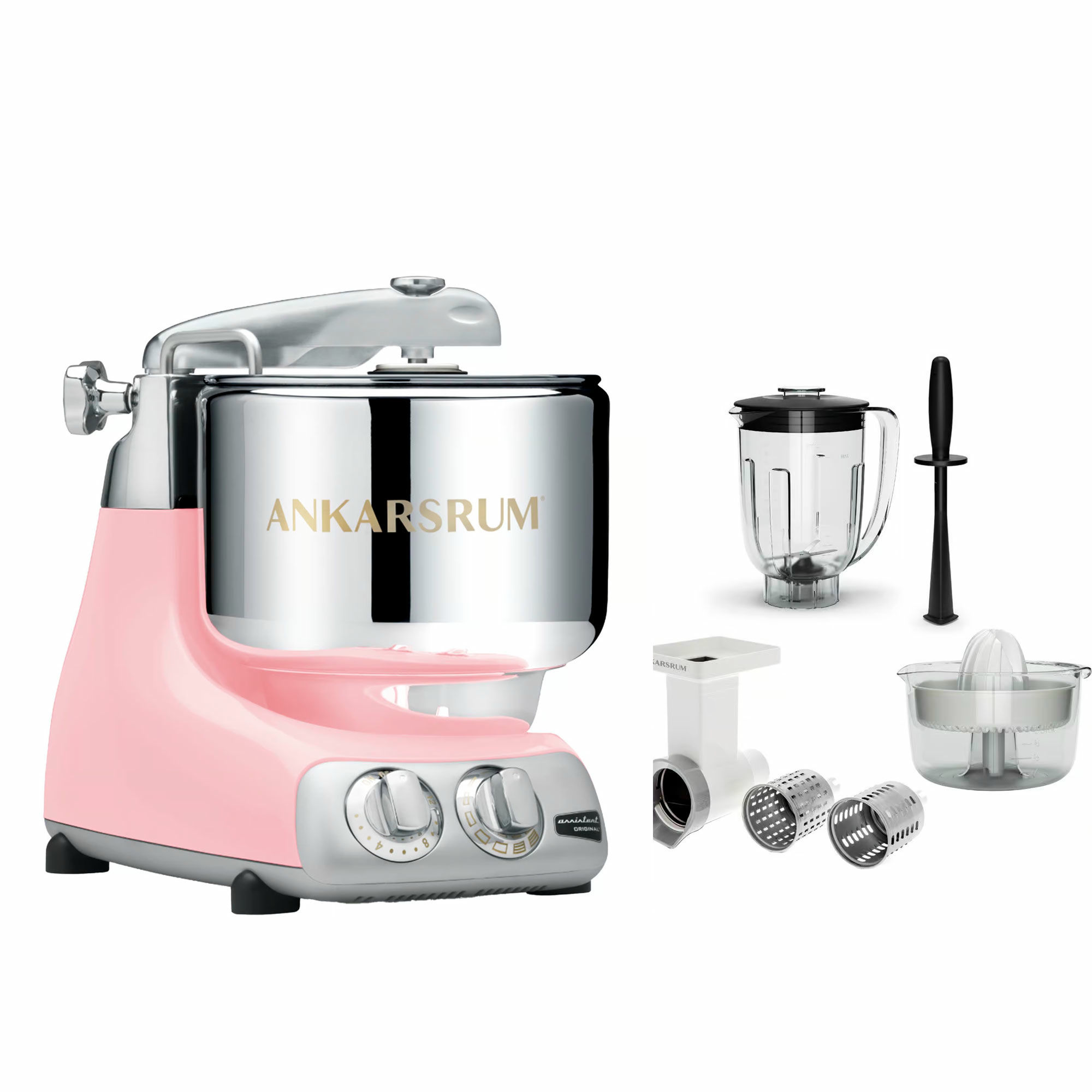 Assistent Original Akm6230 Cloudy Pink + Go Green Tilbehørspakke fra Ankarsrum