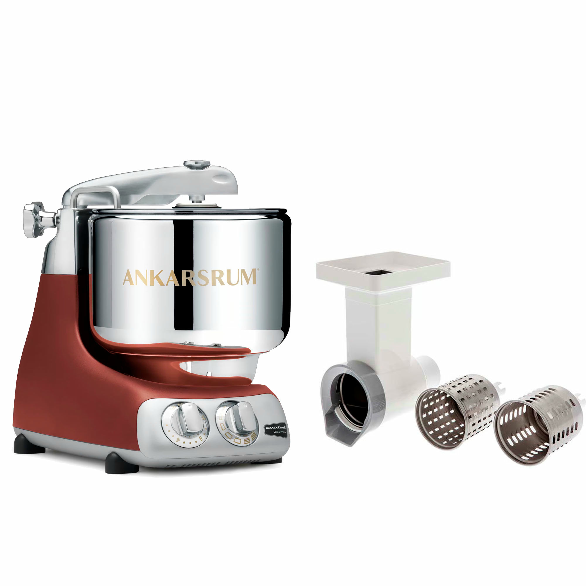 Assistent Original Akm6230 Rustic Maroon + Grøntsatssnitter fra Ankarsrum