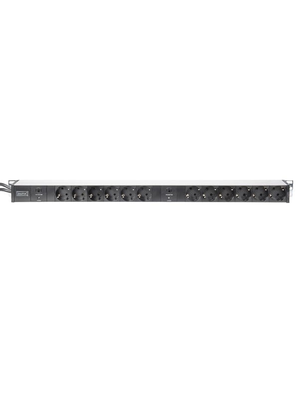 12 Port   0u Aluminum Pdu fra Digitus