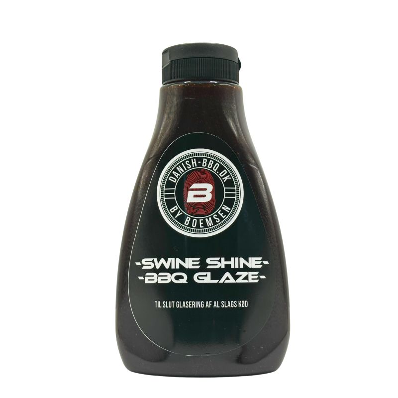 Danish Bbq   Swine Shine Glaze   Bbq Sauce   425ml fra Danish Bbq By Boemsen